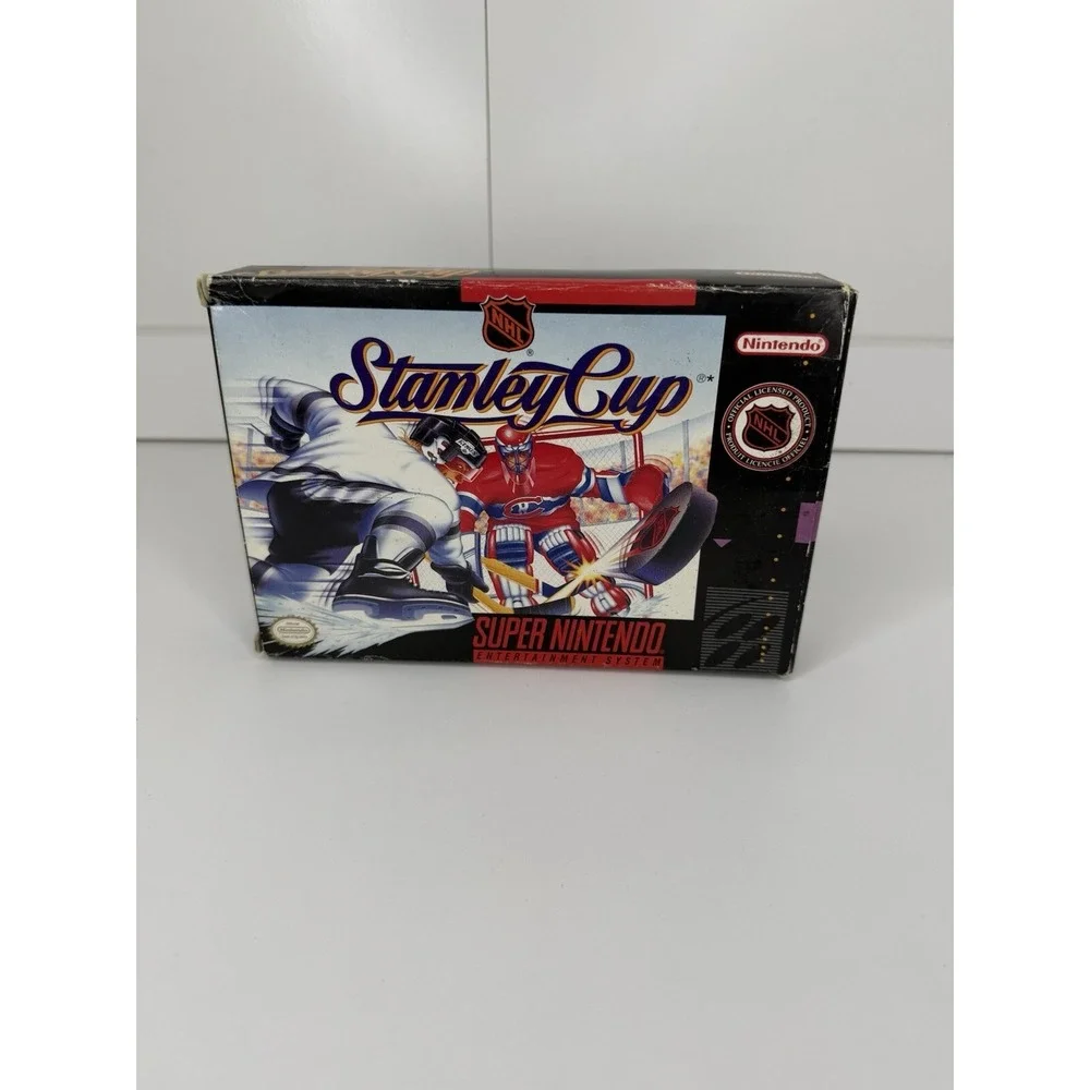 NHL Stanley Cup Super Nintendo SNES 1993 Complete in box CIB Tested VG